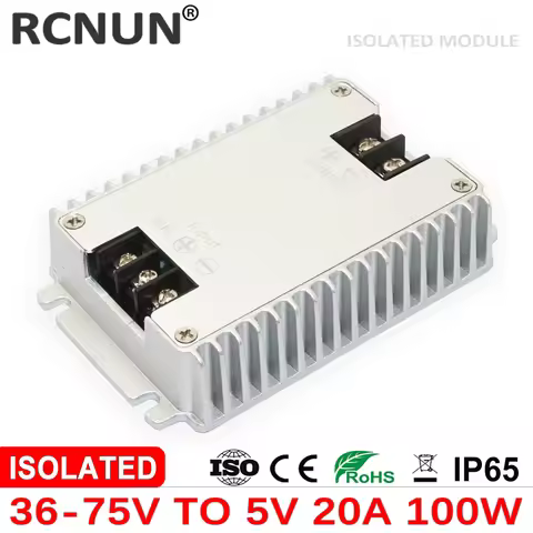 Small Size 36-75V to 5V 20A Isolated DC-DC Buck Module 48V to 5V Step Down Converter Regulator 5 Vol