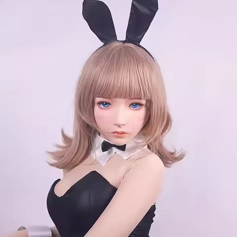 Crossdressing Resin Cosplay Kigurumi Male To Female Mask With Fake Eyes Transgender Drag Queen