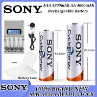 Sony 1.2V Ni-MH Rechargeable Battery AA AAA 9V GP Charger 1.2V Ni-MH 4600mAh 4300mAH Authentic FREE 