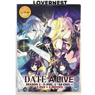 Anime DVD Date A Live 约会大作战 Season 1-5 (Vol. 1 - 58 End) + 2 OVA + 3 Movies