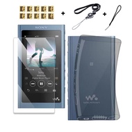 Soft TPU Protective Skin Case Cover For Sony Walkman NW-A50 A55 A56 A57 A55HN A56HN A57HN and Tempered Glass Screen Protector