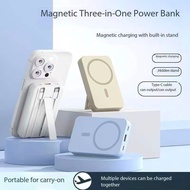 ✅3C Authentication✅Magnetic Power Bank/With stand and connecting cable/Magnetic Wireless20000mAh Pow