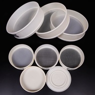 6-500Mesh 20cm Round Flour Sieve Food Grade Nylon Mesh Kitchen Bean Filter Sieve Screen Lab Powder F