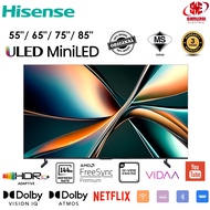 Hisense 4K ULED MiniLED Smart Tv 55" 55U6Q/ 65" 65U6Q/ 75" 75U6Q/ 85" 85U6Q [ Ready Stock ]