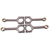 I-Beam EN24 Bielles Connecting Rods for Honda GK5 FIT Jazz L15B L15B2 142.5mm Steel Conrods Bielas f