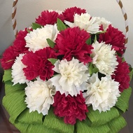 1-flower crepe paper carnation