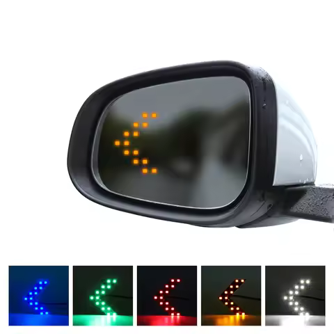 2pcs Car LED Rear Mirror Light for Volkswagen VW Polo Passat B5 B6 CC GOLF 4 5 6