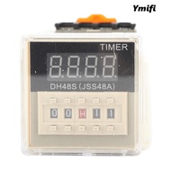 YMIFI Digital Time Relay, 0.01S-99H99M 220V Time Relay, Precision Timing DH48S‑2Z with Socket Base T