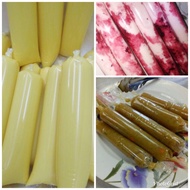 Borong 500 gram (2 x 11 inch) Plastik Aiskrim Gemuk/ Popsicle Mold Bags / Plastik Aiskrim Gemuk Mala