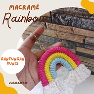 GANTUNGAN Keychain | Rainbow Macrame | Souvenir | Bag Hanger | Cute Hanger