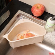 Dustbin Dishwasher Sink Rack Leftovers Hanging Baskets Washing Triangle Drain Basket Storage (Ship F