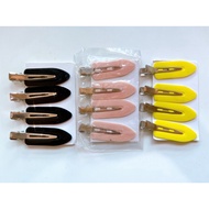 A416 10 pcs hair clip acrylic fringe bangs diy accessory decoden cream glue pin pastel random colour