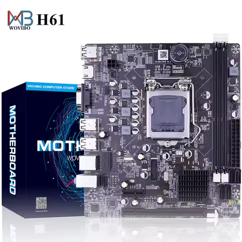H61 Motherboard LGA 1155 DDR3 Memory 16GB Micro-ATX Desktop Mainbord for LGA1155 Socket Intel Core I