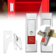 Distribution Box Panel Box Lock Flat Lock Enclosure Cabinet Door Lock Fire Door Lock with 2 Key