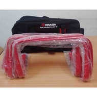 MERAH OLAGA Flat Flexible Hurdle 9" Red / Red Set of 6