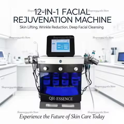 CE Portable 14 In 1 Oxygen Hydro Dermabrasion Skin Care Machine Face Lifting Water Peeling H2O2 Smal