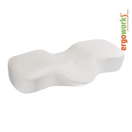 ERGOWORKS EW-DPP03-WH Dual Plus Perfect Sleep Pillow Built-In Spines Functions as Vertebrae or Spine