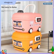 Cartoon Cute Storage Box Cartoon Wheel Design Storage Box Miscellaneous Storage Box[293]