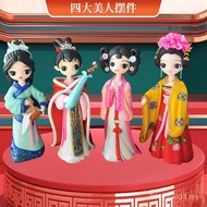 Four Big Dolls Soft Pottery Handmade Soft Pottery Beauty Clay Sculpture Home Decoration Doll Doll Cr
