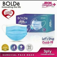 BOLDe iron surgical mask / Masker Medis BOLDe 3 ply Kemenkes 💠