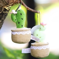 Cactus Plush Toy Succulent Potted Plant Office Decoration Doll Backpack Pendant