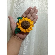 SUNFLOWER CROCHET KEYCHAIN Crochet Keychain Cute Keychain