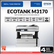 Epson EcoTank Monochrome M3170 Wi-Fi All-in-One Ink Tank Printer | ADF & Duplex Printing