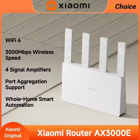 Xiaomi AX3000E WiFi6 Router 2976Mbps 2.4G&5GHz Dual WAN/LAN Ports Qualcomm Chip 256MB RAM Mesh Suppo