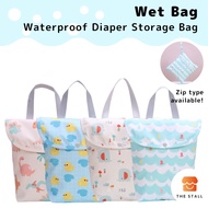 2pcs Diaper Storage Bag / Wet Bag Set / Baby Waterproof Diaper Bag / Makeup Storage Bag