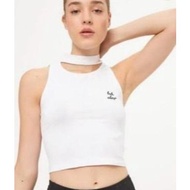 BERSHKA WHITE CROP TOP