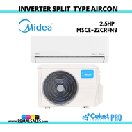MIDEA MSCE-22CRFN8 2.5HP Full DC Celest Inverter Split Type Aircon