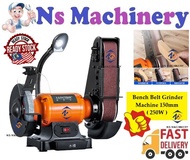 Professional Bench Belt Grinder/Bench Grinding Machine&amp;Belt Sander machine/Belt Sander woodworking machine 150mm 250w