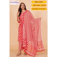 S-5XL - [New Designs] Readymade Cotton Punjabi Suit - Nirmalya Hand Printed 3Pc Set