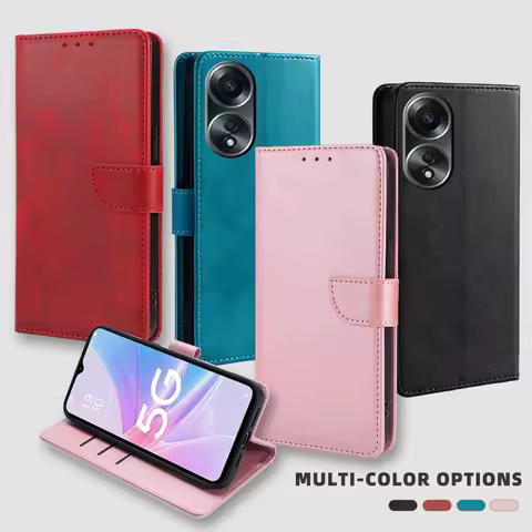 Leather Phone Case for OPPO A57 A77 A57S A57E A77S A56S A58 A78 A1X A58X A1 A78 Flip Cover Card Slot