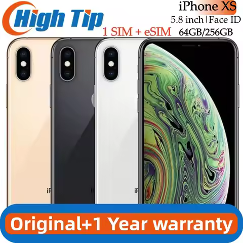 Apple iPhone XS 5.8" Retina OLED Display 4G LTE 2658mAh A12 Bionic Chip 4G RAM 64GB/256GB/512GB ROM 