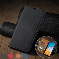[Woo Fashion Case] แม่เหล็กสำหรับ Huawei P20 P30 P40 Mate20 Mate30 Lite Pro Honor 10i 20i 30i 20 10 Lite กระเป๋าสตางค์พลิกฝาครอบโทรศัพท์