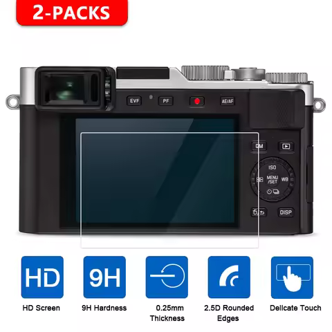 2Pcs Tempered Glass Screen Protector for Leica M11 M11-P Q3 M M-P M240 M10-R D-Lux8 D-Lux7 C-Lux V-L