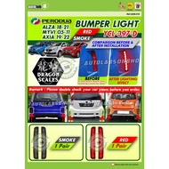 Perodua Axia 2019 / Alza 2018 / Myvi Passo 2005 Tail Rear Bumper Lights Lamp LED Reflector Signal Br