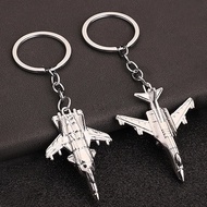 Classic Mini Metal Plane Shaped Keychain Unisex Car Keyring Pendant DIY Accessories Souvenir