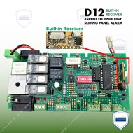 D12 BUIT IN RECEIVER / REMOTE 2CH 433MHZ Auto Gate DC 3 Speed Sliding Control Panel / Board PCB