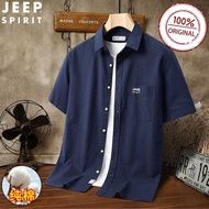 SPIRIT JEEP Men's Short-Sleeved Shirt Jacket