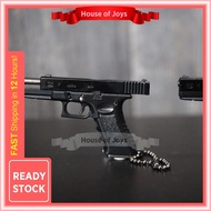 Premium Quality Pubg GLOCK G17 Shell Eject full metal keychain toy model. Rantai Kunci.