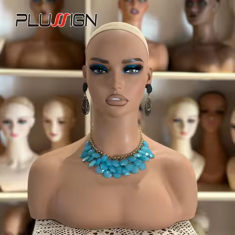 Multipurpose Mannequin Head With Shoulders Make-Up Dummy Head For Wigs Mannequins Bust Wig Display H