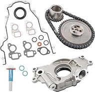 Dasbecan LS High Volume Oil Pump Timing Chain Kit M295HV Compatible with Chevy Silverado Avalanche G