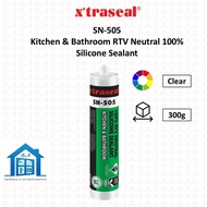 ⟬aga.alumglass⟭ X’traseal SN-505 Kitchen & Bathroom RTV Neutral Silicone Sealant Clear 300g