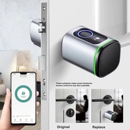 Tuya BT Fingerprint Lock Smart Door Lock Cylinder Safety Electronic Lock Keyless Entry Door Lock Fingerprint/APP/KeyCard Unlock