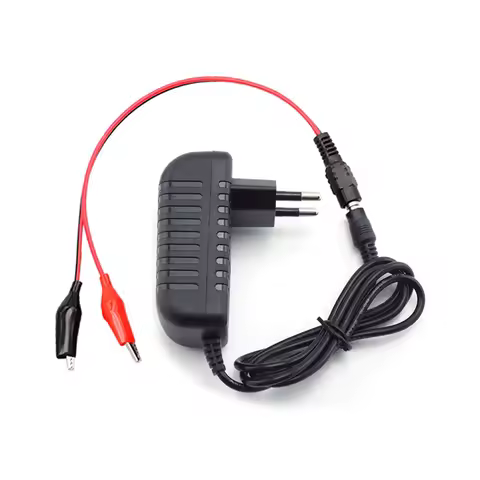 5V 9V 3A 12V 24V 2A Battery Charger Power Supply 5.5mmx2.5mm 2.1mm with Alligator Clips Wire For Car