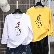 Women T Shirt Long-sleeved Plus Size Bottoming Shirt Loose Lengan Panjang Muslimah Baju Budak Perempuan