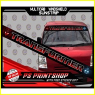 ❁ ∈ ▦ Multicab/Every Wagon Windshield Sunstrip sticker decals printed laminated Dourable PS PRINTSH