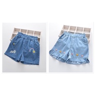 Paper jean shorts for girls 3-12 years 13-33kg